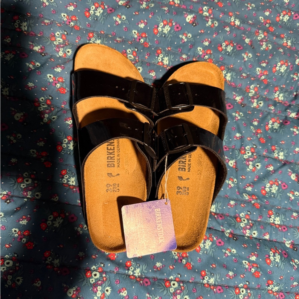 Birkenstock Women's Patent Black Sandals